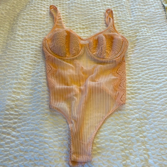 Victoria's Secret Other - Victoria’s Secret 1-piece lingerie bodysuit with underwire 32C.